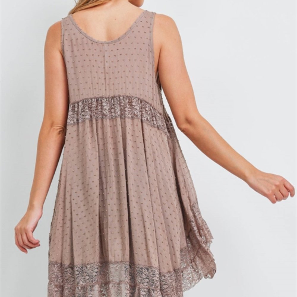 Mocha Detailed Boho tunic top - Picture 5 of 14